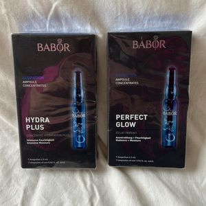 Babor ampoules in Hydra Plus and Perfect Glow.